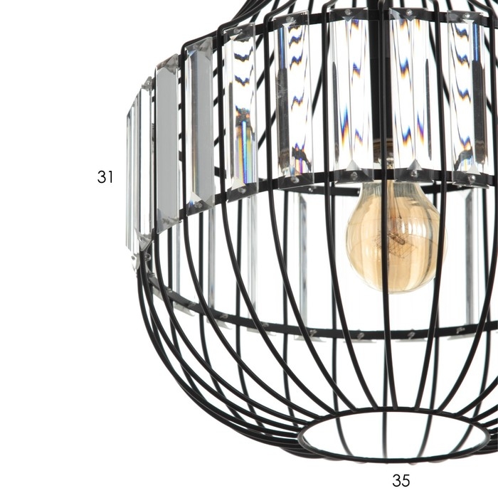 Люстра BayerLux  Люстра BayerLux "Грелин" Е27 40Вт черный 30х30х70 см