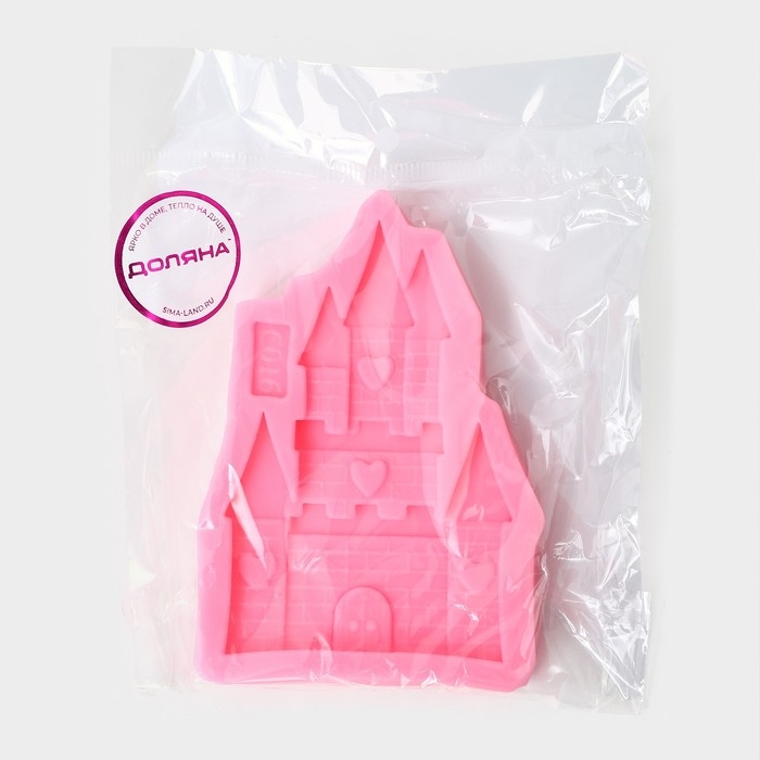 Молд Доляна «Сказочный замок», силикон 11×7,5×1,3 см, цвет розовый Молд Доляна «Сказочный замок», силикон 11×7,5×1,3 см, цвет розовый