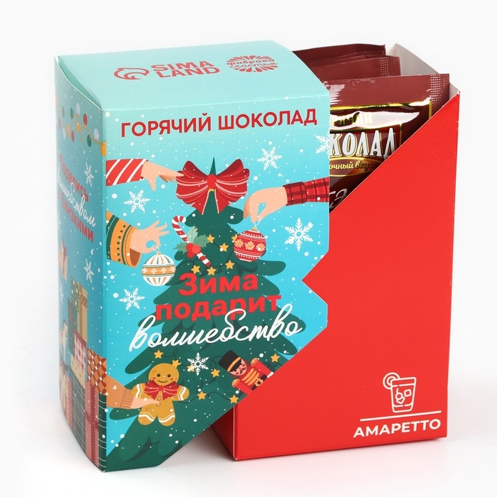 Горячий шоколад «Зима подарит волшебство», вкус: амаретто, 125 г (25 г х 5 шт) Горячий шоколад «Зима подарит волшебство», вкус: амаретто, 125 г (25 г х 5 шт)