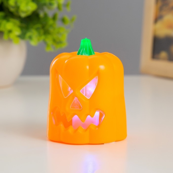 Ночник Ночник "Тыква малая" LED RGB 3хAG10 5,5х5,5х7 см RISALUX