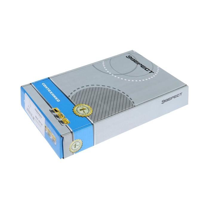 Cмеситель для кухни Cмеситель для кухни "Эверест" B57-071F, двухвентильный, гибкий излив, на гайке, хром/черный