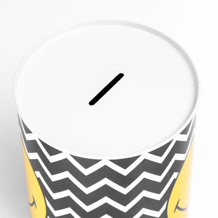 Копилка металл банка Копилка металл банка "Смайлы и геометрия" МИКС 16х12х12 см