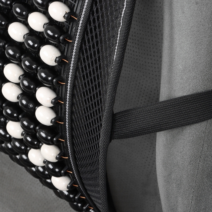 Ортопедическая спинка на сиденье с массажером, 40×40 см, черный Ортопедическая спинка на сиденье с массажером, 40×40 см, черный