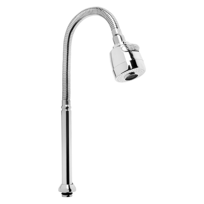 Излив для смесителя ZEIN, 3/4 Излив для смесителя ZEIN, 3/4", гибкий, 2-х режимный аэратор , нержавеющая сталь, хром