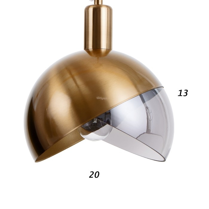 Светильник BayerLux 1758/1GD E14 40Вт черно-золотой 20х20х24 см