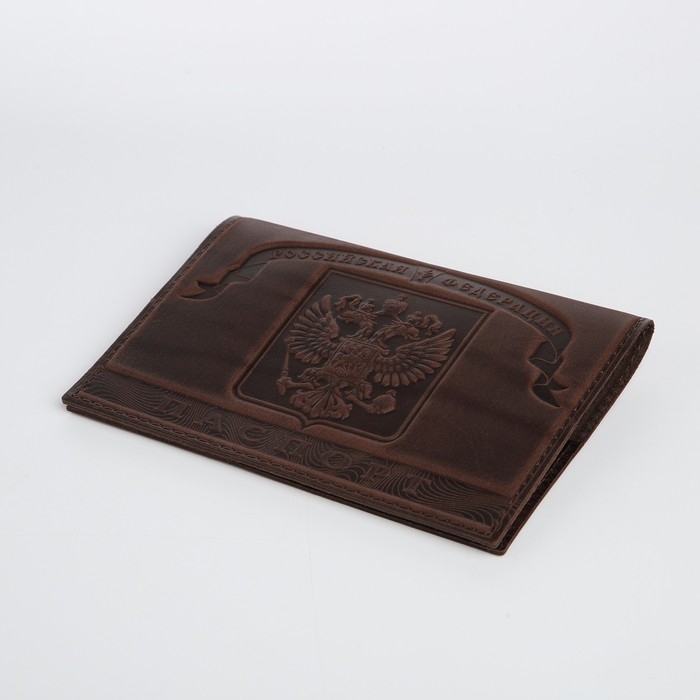 Обложка для паспорта, цвет кофе Обложка для паспорта, цвет кофе