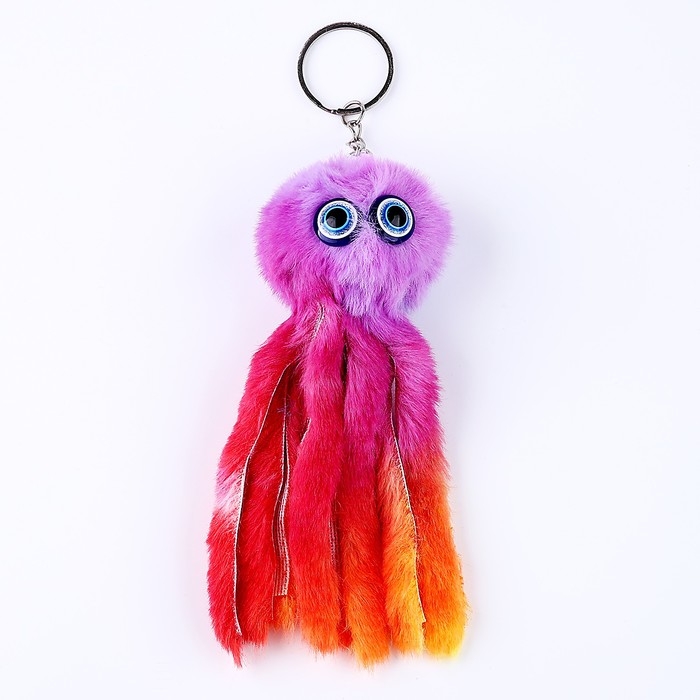 Мягкая игрушка &laquo;Осьминог&raquo;, на брелоке, 11 см, цвета МИКС