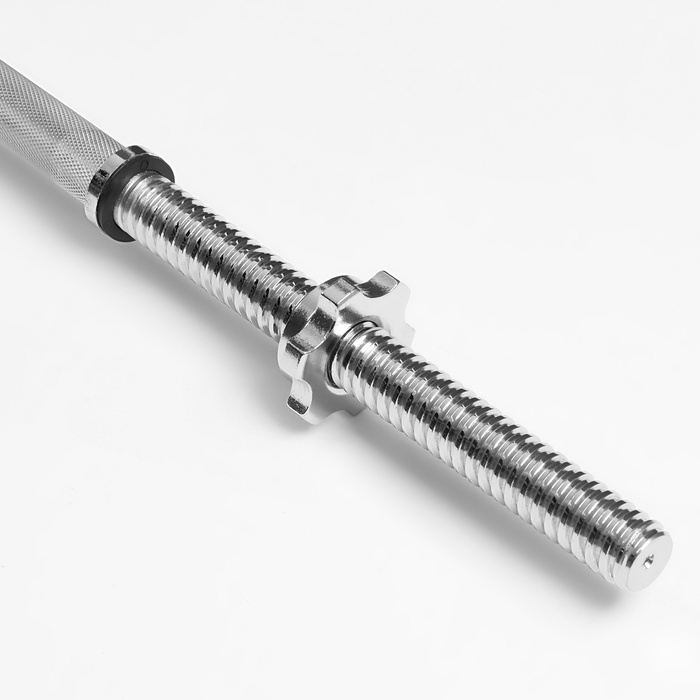 Гриф для штанги прямой, металлический, хромированный, d=28 мм, 180 см Гриф для штанги прямой, металлический, хромированный, d=28 мм, 180 см