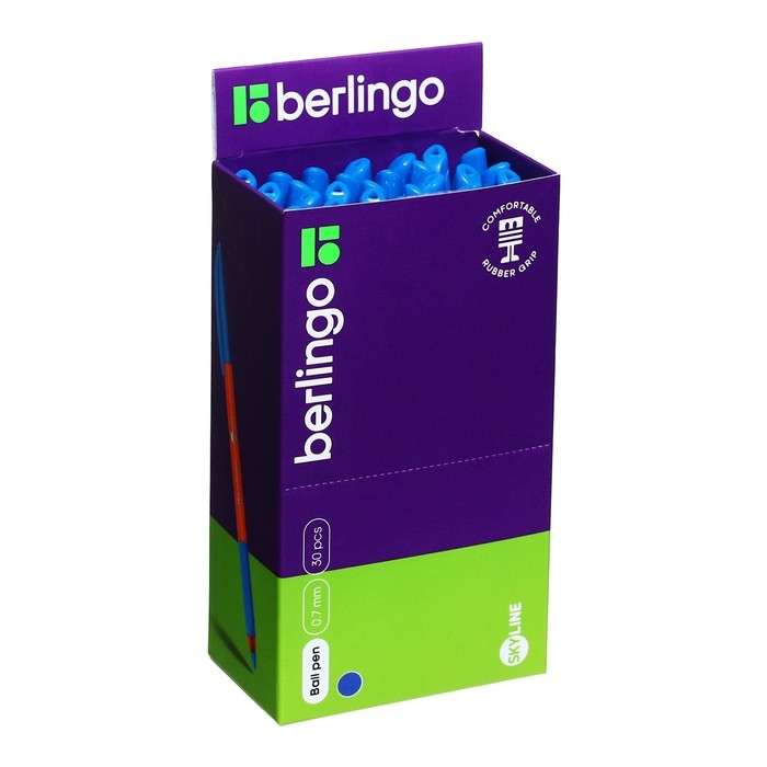 Ручка шариковая Berlingo Skyline, стержень светло-синий, узел-игла 0,7 мм Ручка шариковая Berlingo Skyline, стержень светло-синий, узел-игла 0,7 мм