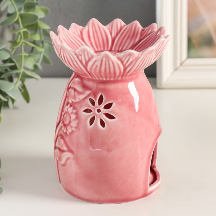 Аромалампа керамика Аромалампа керамика "Подсолнухи" МИКС 9,5х9,5х12,5 см