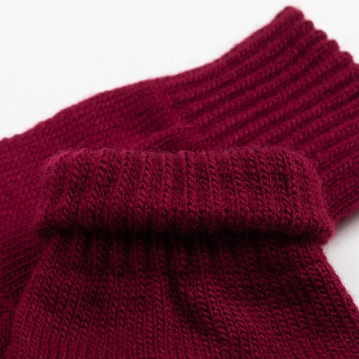 Перчатки одинарные детские, цвет баклажан, размер 16 (9-12 лет) Перчатки одинарные детские, цвет баклажан, размер 16 (9-12 лет)