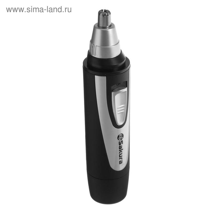 Триммер для волос Sakura SA-5522BK, 4 насадки, 1хАА, чёрный/серебристый Триммер для волос Sakura SA-5522BK, 4 насадки, 1хАА, чёрный/серебристый