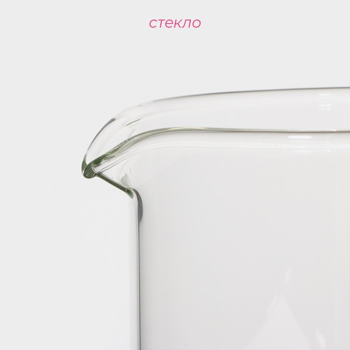 Колба стеклянная для френч-пресса Доляна «Классика», 600 мл, d=8,6 см Колба стеклянная для френч-пресса Доляна «Классика», 600 мл, d=8,6 см