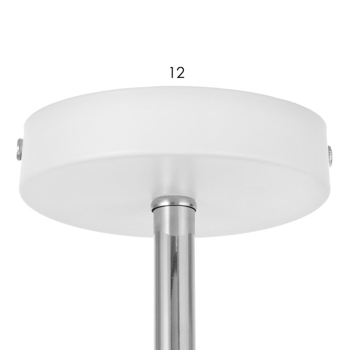 Люстра Люстра "Лаура" 3х60Вт Е27 Белый, хром 59х27х20см