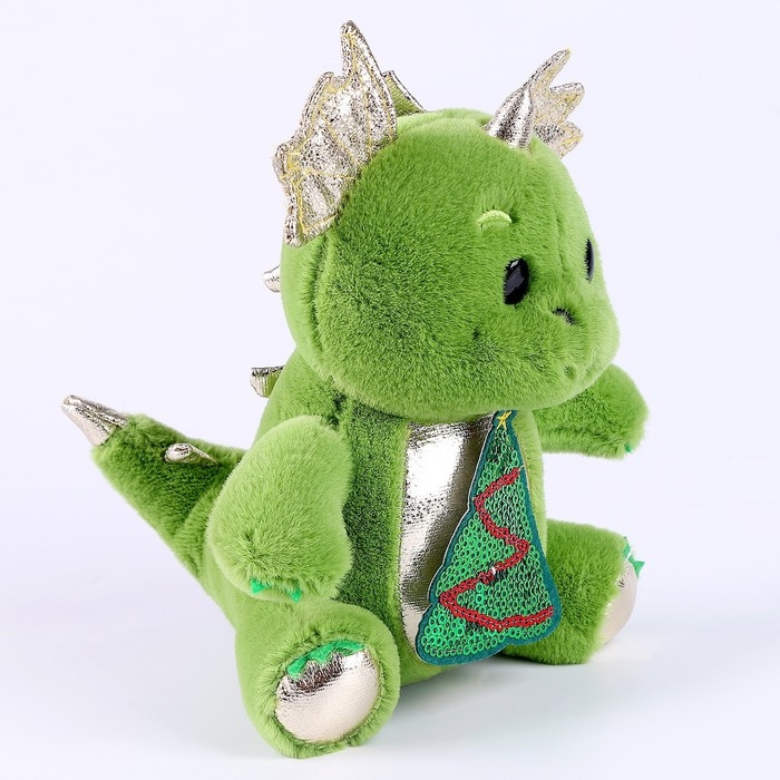 Новогодняя мягкая игрушка «Дракоша с ёлкой»