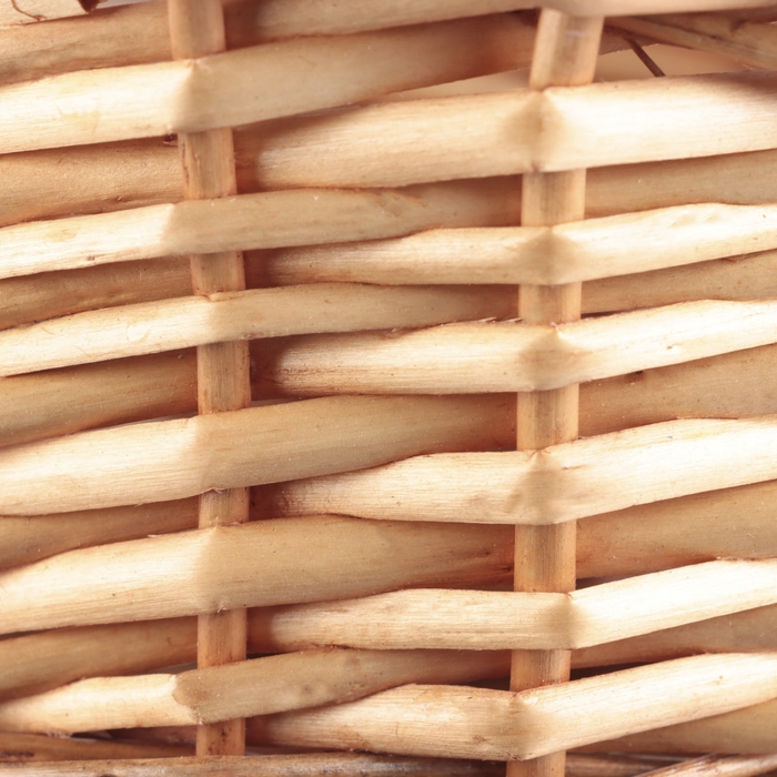 Корзина плетеная, D22xH10xHH25, медовый, ива Корзина плетеная, D22xH10xHH25, медовый, ива