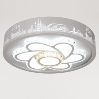 Люстра с ПДУ "Флора" LED 160Вт 3000-6000К белый 50х50х9 см BayerLux