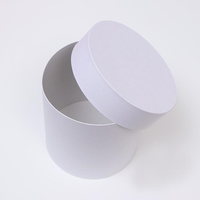 Набор круглых коробок 3 в 1 Набор круглых коробок 3 в 1 "Краски", белые, 18 х 18 х 18 - 14 х 14 х 14 см