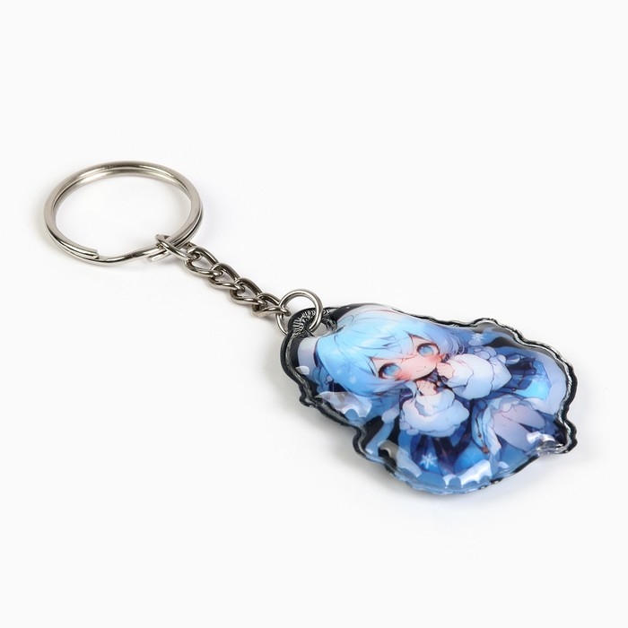 Новогодний брелок с фонариком для ключей «Новый год: Снежинки» 5.3 х 9 см