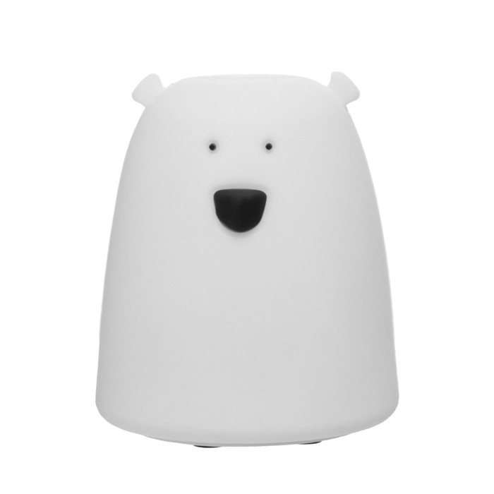 Ночник Ночник "Антистресс мякиш мишка" LED RGB от батареек 3ААА 9х9х10,5 см RISALUX