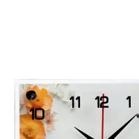 Часы настенные интерьерные &laquo;Цветочная фантазия&raquo;, 20&times;26 см