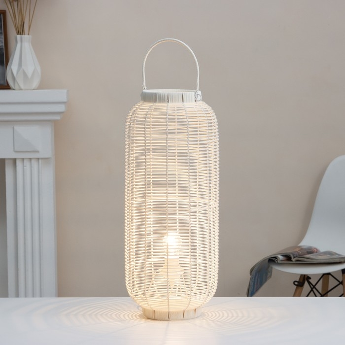 Настольная лампа Настольная лампа "Нава" Е27 15Вт белый 25х25х60 см RISALUX