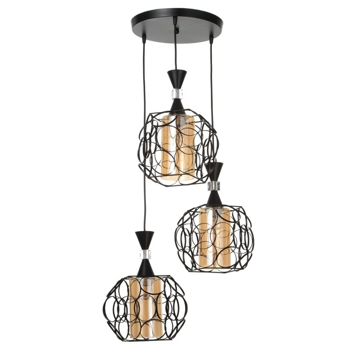 Светильник BayerLux 2755/3 E27 40Вт черный 45x45x35-115 см Светильник BayerLux 2755/3 E27 40Вт черный 45x45x35-115 см