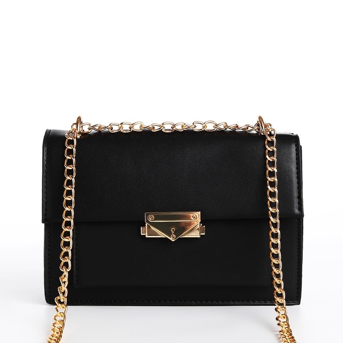 Сумка-мессенджер на клапане, цвет чёрный Сумка-мессенджер на клапане, цвет чёрный