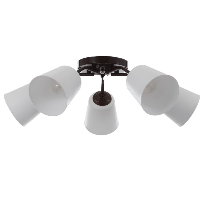 Люстра Люстра "Онлайн" (цилиндр) 5х15Вт Е27 МОДЕЛЬ: BR 00220 венге/белый