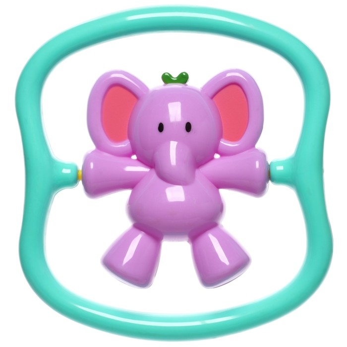 Погремушка «Слоник», размер 14 см, цвет МИКС Погремушка «Слоник», размер 14 см, цвет МИКС