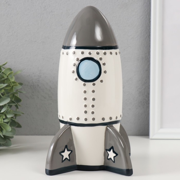 Копилка керамика  Копилка керамика "Ракета" 16,5х16,5х24 см