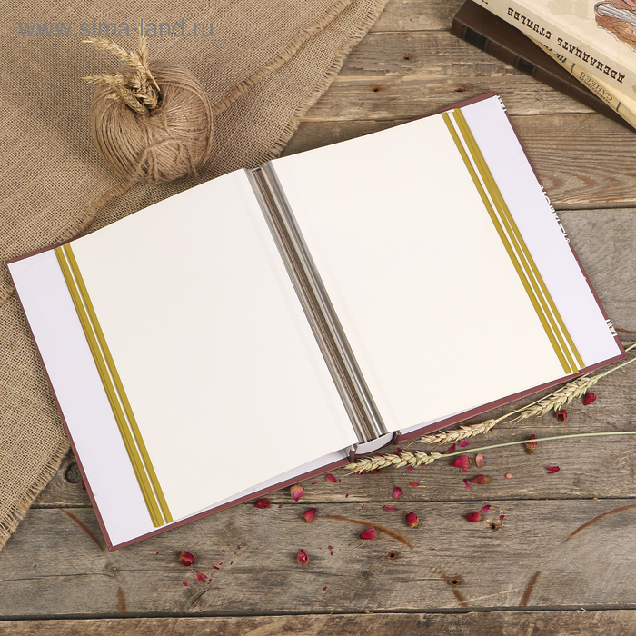 Фотоальбом магнитный 20 листов Фотоальбом магнитный 20 листов "Россыпь цветов" в коробке МИКС 29,3х23,5х5,7 см