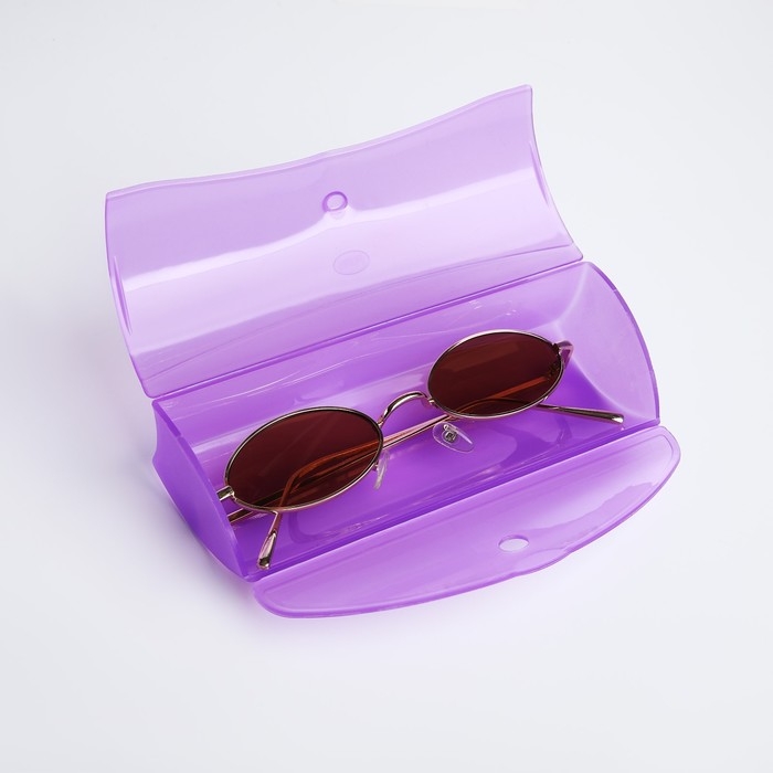 Футляр для очков на застёжке, длина 15,4 см, цвет МИКС Футляр для очков на застёжке, длина 15,4 см, цвет МИКС