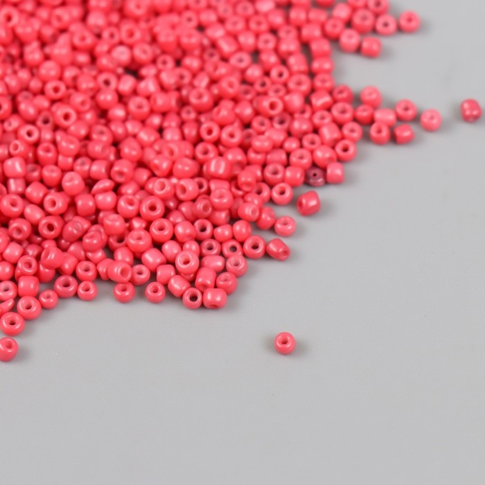 Бисер стекло 12/0  Бисер стекло 12/0 "Коралл" яркий 450 гр