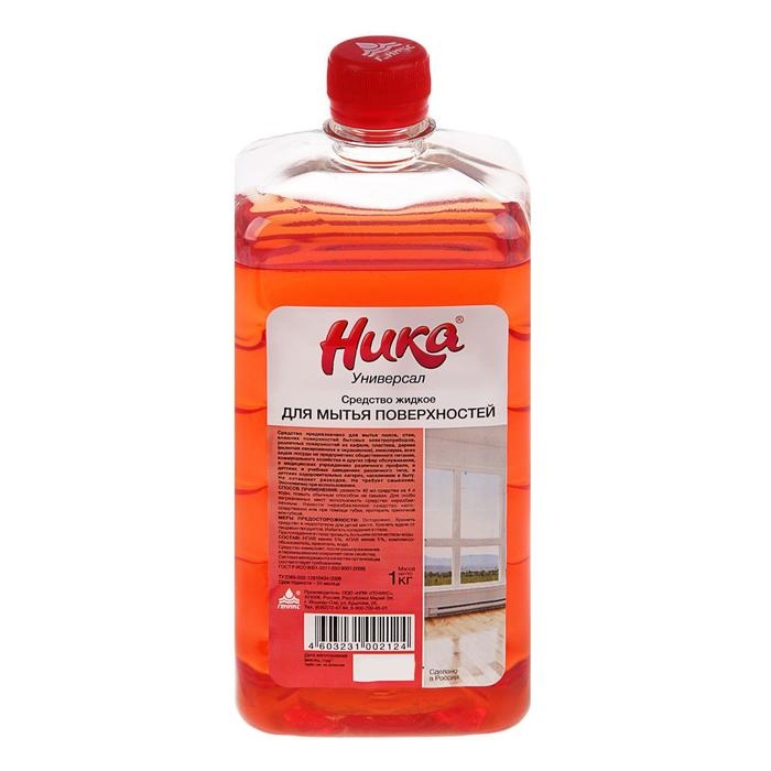 Средство жидкое для мытья поверхностей  Средство жидкое для мытья поверхностей "Ника-Универсал", фл. ПЭТ, 1 кг