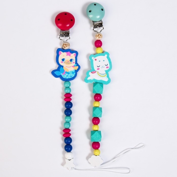 Держатель - игрушка для соски - пустышки «ТРЕНД. Малышки», деревянный, виды МИКС Держатель - игрушка для соски - пустышки «ТРЕНД. Малышки», деревянный, виды МИКС