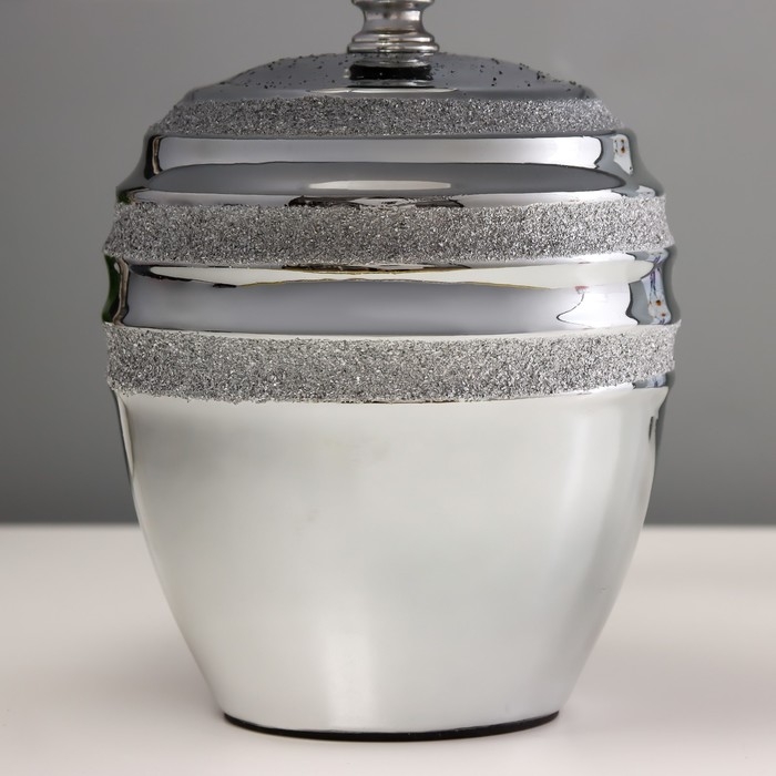 Настольная лампа Настольная лампа "Сервантос" Е14 40Вт серебро 22х22х34см