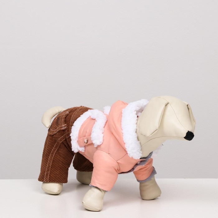 Комбинезон Комбинезон "Малыш", размер 12 (ДС 28 см, ОГ 38 см, ОШ 27 см), бежево-коричневый