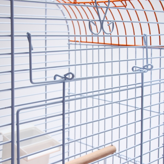 Клетка для птиц Bd-3/1o, раскрывающаяся крыша, 47,5х37х70 см, оранжевая (фасовка 6 шт) Клетка для птиц Bd-3/1o, раскрывающаяся крыша, 47,5х37х70 см, оранжевая (фасовка 6 шт)