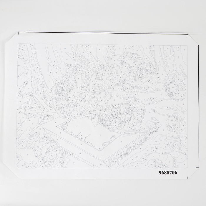 Картина по номерам в тубусе «Пионы с книгой», 30 х 40 см Картина по номерам в тубусе «Пионы с книгой», 30 х 40 см