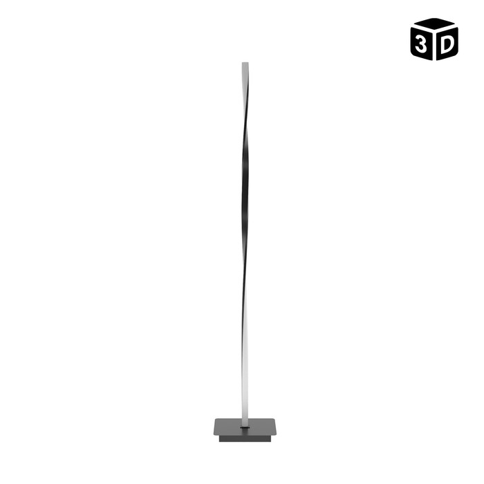 Торшер "Стрея" LED 24Вт 6000К  черный 20х20х123 см