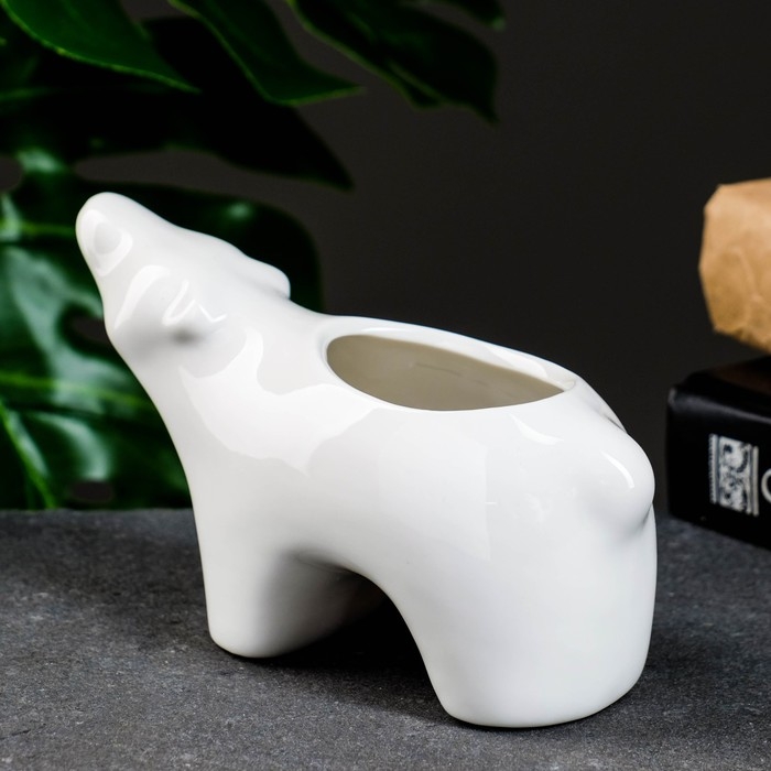 Горшок Горшок "Полярный медведь" 10*14*11 см