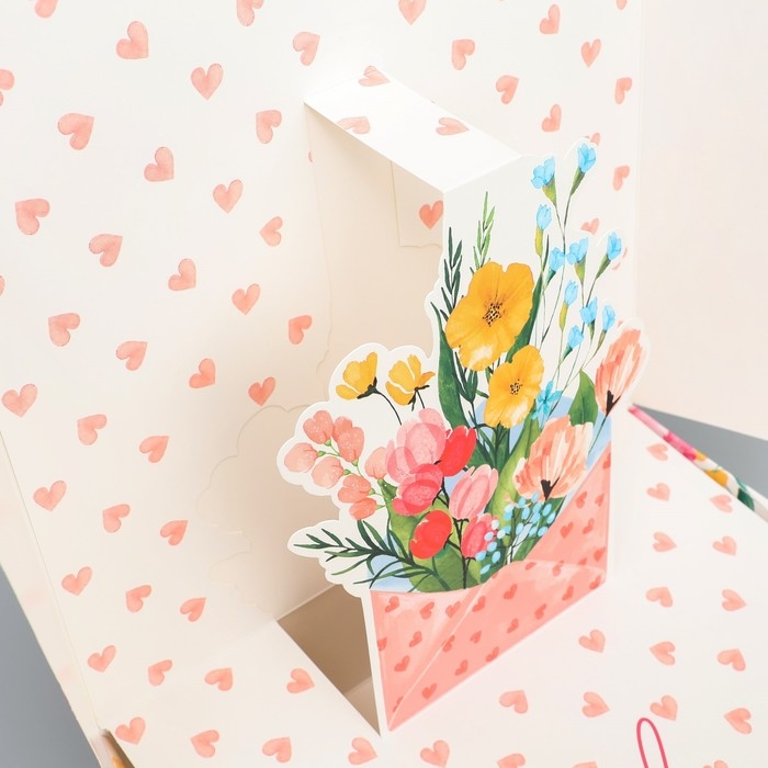 Коробка подарочная складная, упаковка, «Расцветай», 26 х 26 х 8 см Коробка подарочная складная, упаковка, «Расцветай», 26 х 26 х 8 см