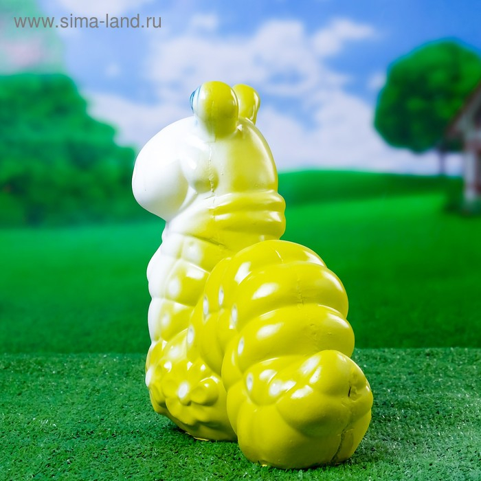 Садовая фигура Садовая фигура "Гусеница веселая" салатовая 32х32см