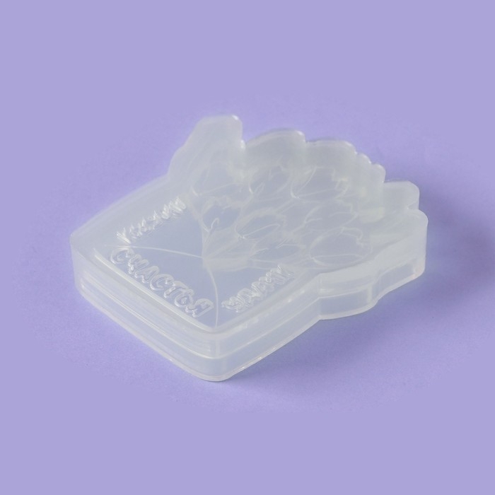 Силиконовый молд для леденцов и шоколада «Конверт с тюльпанами», 9×7,5 см, цвет прозрачный Силиконовый молд для леденцов и шоколада «Конверт с тюльпанами», 9×7,5 см, цвет прозрачный