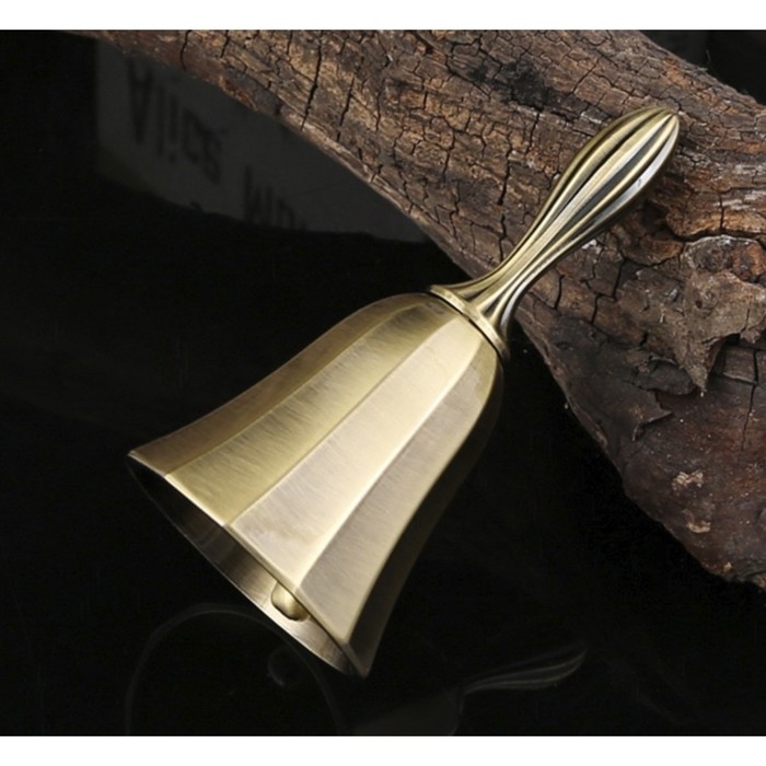 Колокольчик металлический,10 х 4 см, бронза Колокольчик металлический,10 х 4 см, бронза