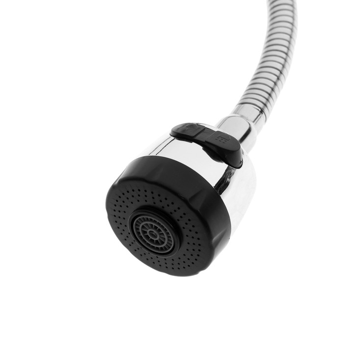 Излив для смесителя ZEIN, 3/4 Излив для смесителя ZEIN, 3/4", гибкий, аэратор с регулировкой потока, нержавеющая сталь