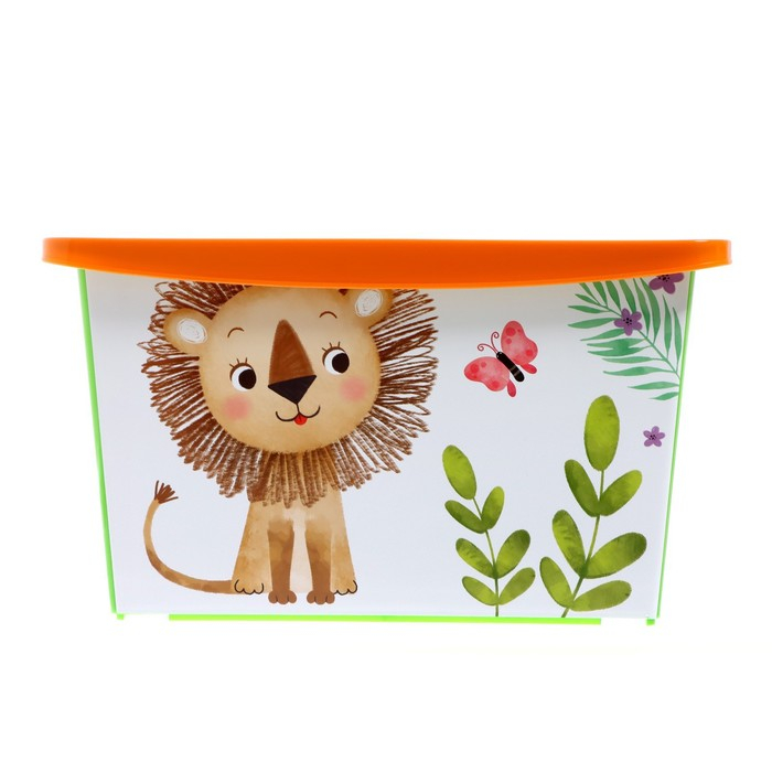 Ящик для игрушек, с крышкой, «Счастливое детство», объём 30 л Ящик для игрушек, с крышкой, «Счастливое детство», объём 30 л