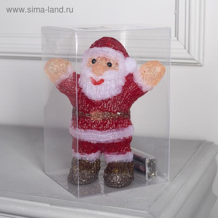 Светодиодная фигура «Дед Мороз» 7 × 20 × 7 см, акрил, 15 LED, батарейки ААх2 (не в комплекте), свечение белое Светодиодная фигура «Дед Мороз» 7 × 20 × 7 см, акрил, 15 LED, батарейки ААх2 (не в комплекте), свечение белое