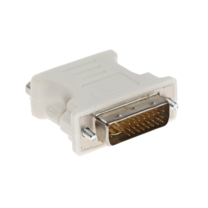 Переходник Luazon DVI (M) - VGA (F) PL-007, 24+5, белый Переходник Luazon DVI (M) - VGA (F) PL-007, 24+5, белый